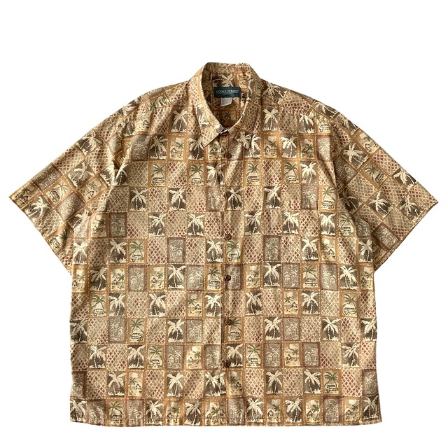 USED Aloha shirt / Cooke street  / size 2XL