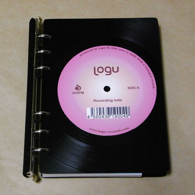 レコード盤がノートになった！Logu Recording Note 003_A アップサイクル(UP cycle)
