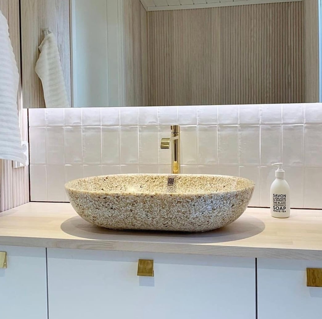 【展示品・未使用】フィンランド製 洗面台 woodio フィンランド製洗面ボール楕円型60x40 | FIKA DECOR