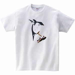 [キッズTシャツ] SK8 Penguin