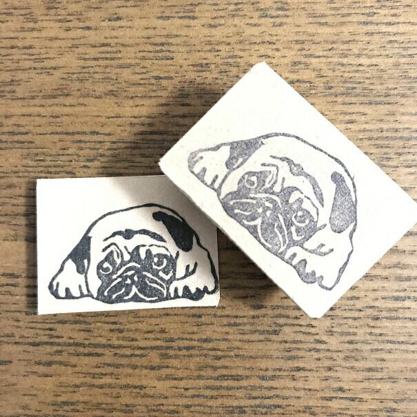 スタンプ 消しゴムはんこ 白と黒の動物シリーズ パンダ・ペンギン