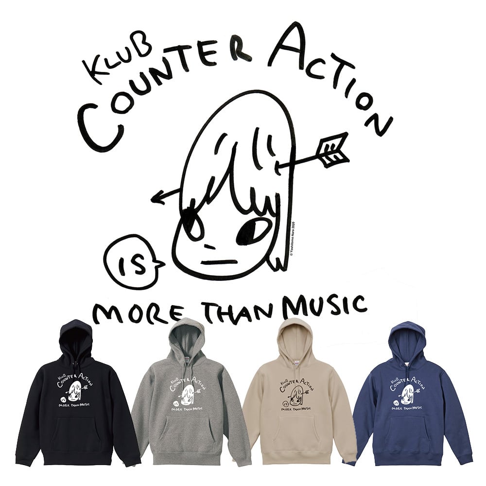 奈良美智のパーカー　Lサイズ 奈良美智 x KLUB COUNTER ACTION コラボPARKA(pt.1)【再販】 | KLUB