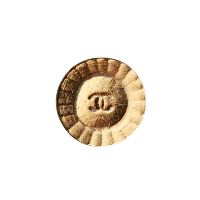 【VINTAGE CHANEL BUTTON】 ゴールドミニココマーク ボタン 14mm C-23049