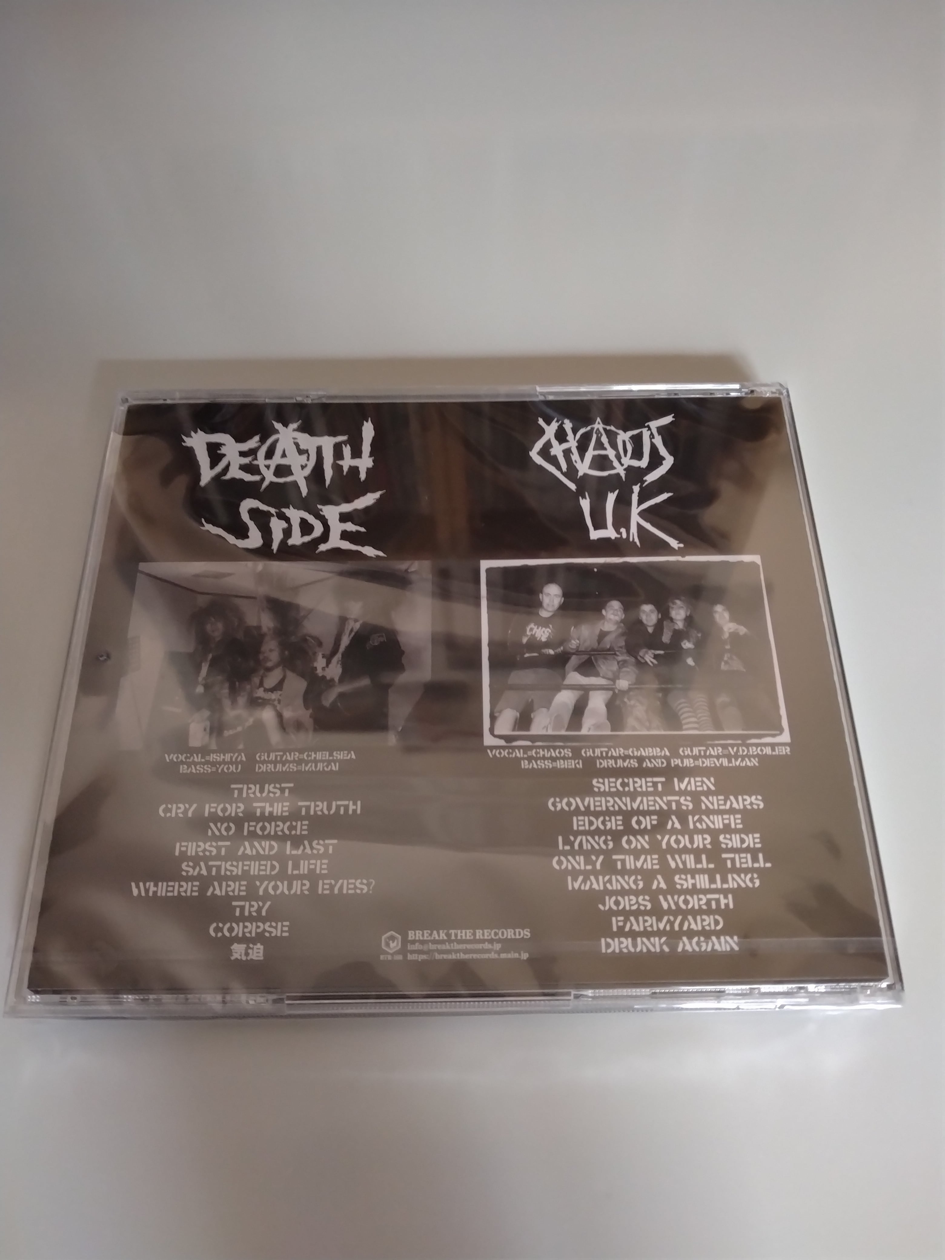 Vinyl – UK Chaos / Side Death – UK Chaos / Side Death SPLITレコード U.K. CHAOS SIDE DEATH (LP, + Album 洋楽