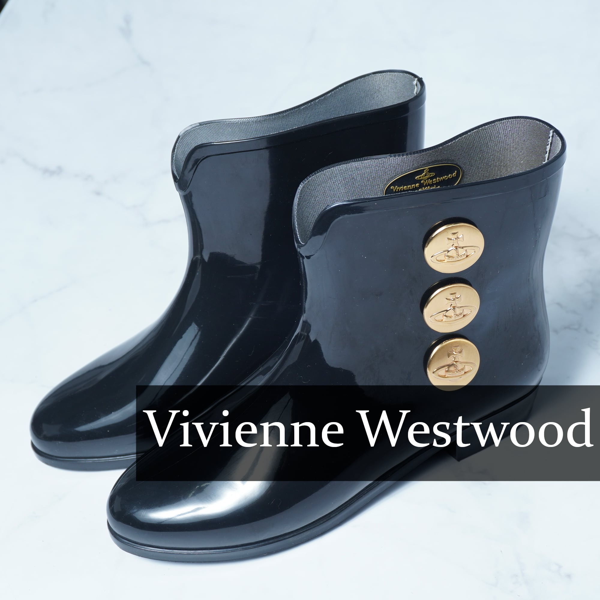 Vivienne Westwood】ヴィヴィアンウエストウッド×Melissa ロゴ金ボタン