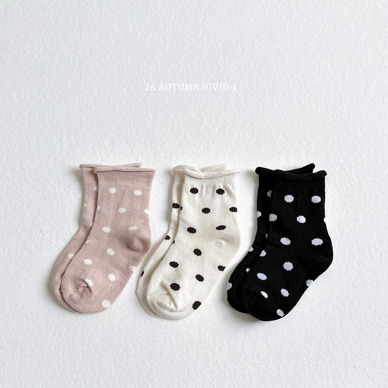 dotted socks【VIVID】※※10月下旬発送予定