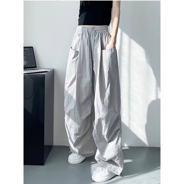 ドローストリングユーティリティボリュームパンツ 4col R02354