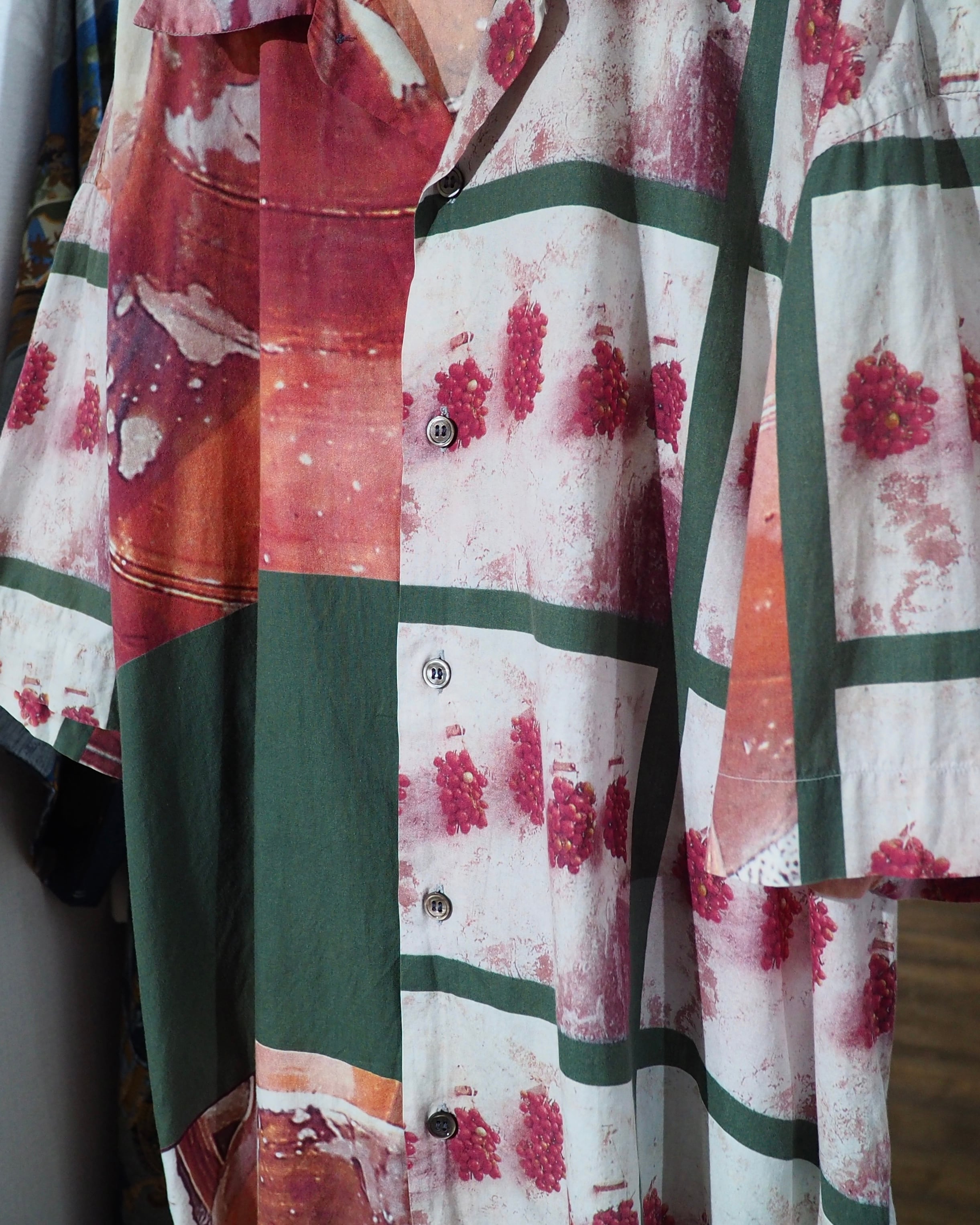 ” Paul Smith London ” Photo printed Collage SS Open collar Shirt