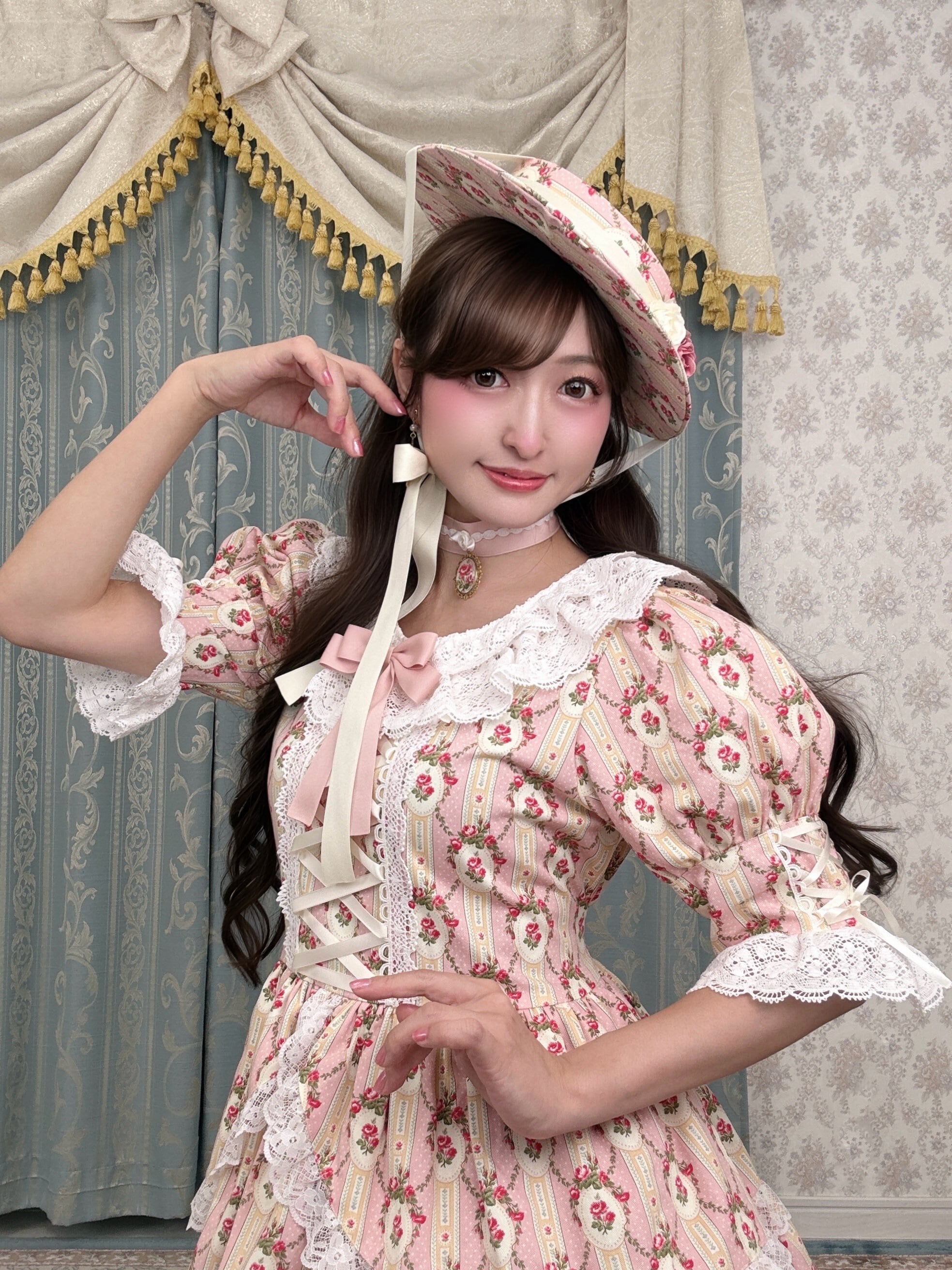 ご予約券】クラシカルローズガーデンワンピース | Hiroko Tokumine