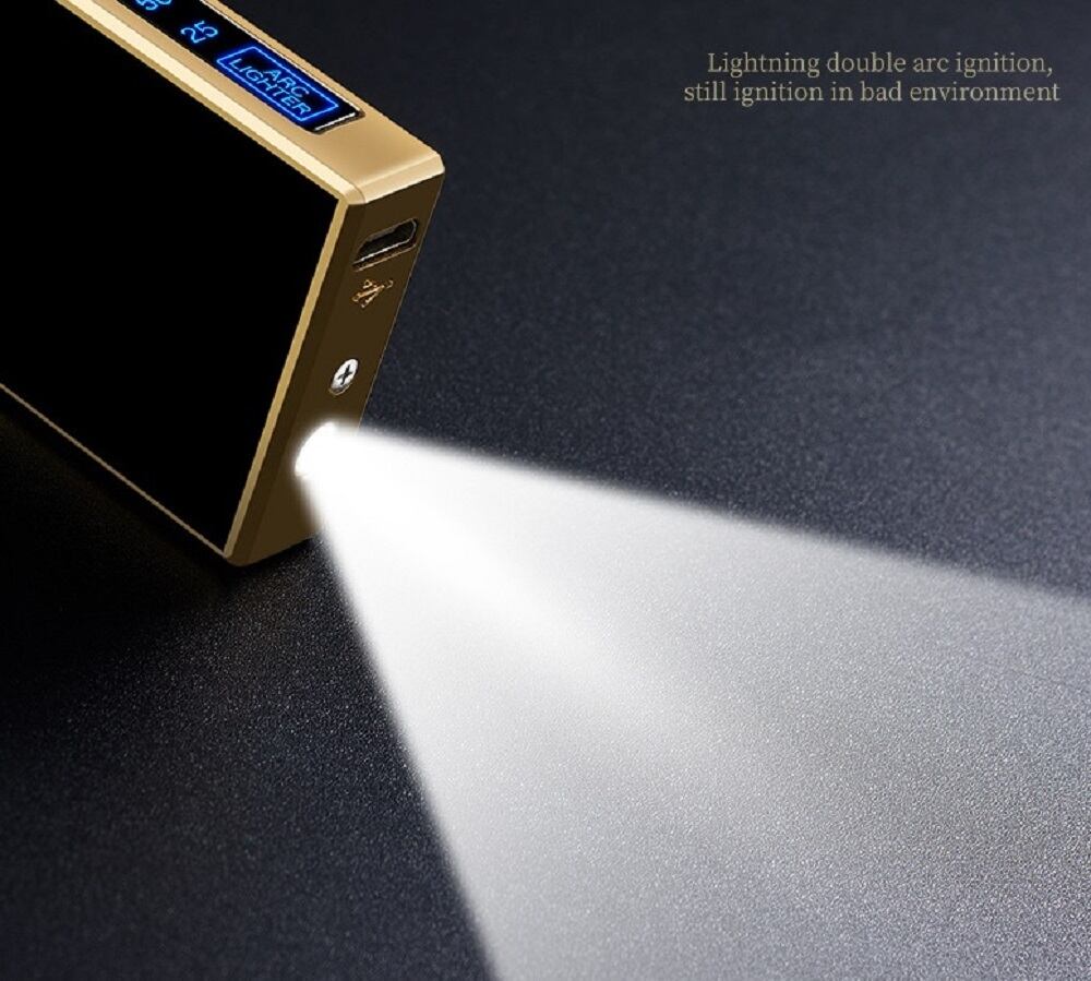 プラズマ ライター 金色 電子ライター USB 充電式 高級 メタル製 r17 プラズマ ライター 金色 電子ライター USB 充電式 高級 メタル製 r17