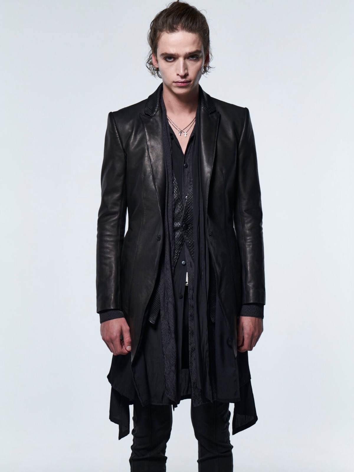 Cow Python Precio Cow+Python Layered Leather Jacket | DETRUIRE