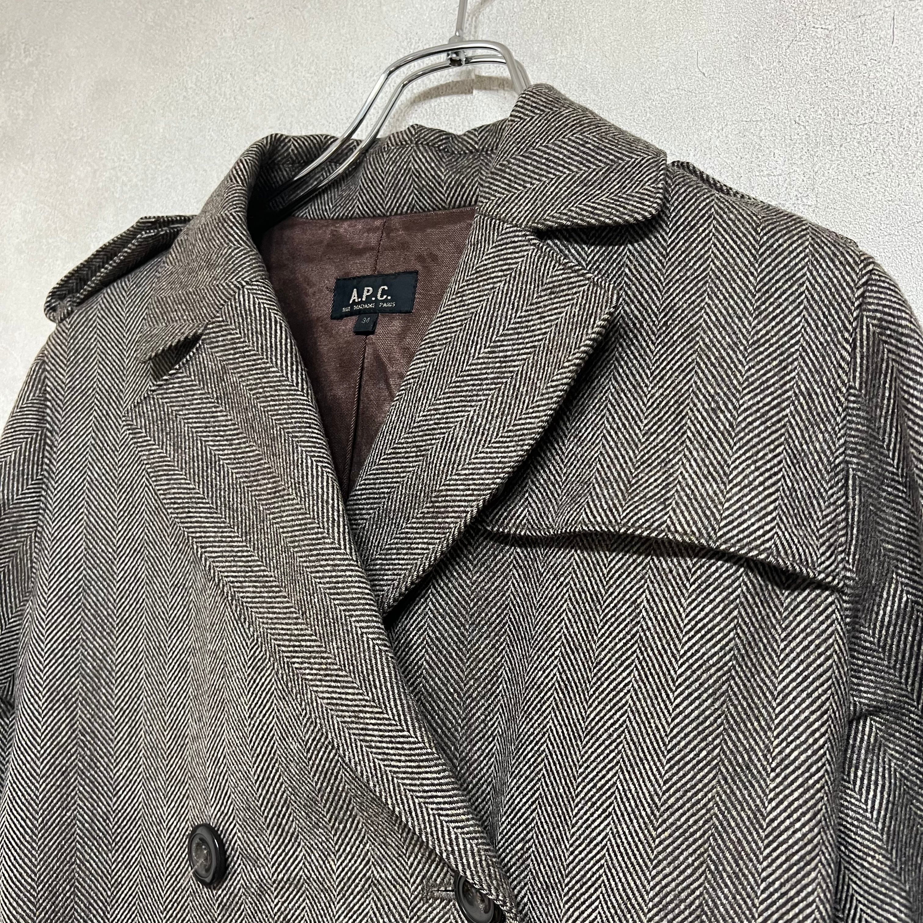 USED A.P.C. トレンチコート 黒 S アーペーセー 160704