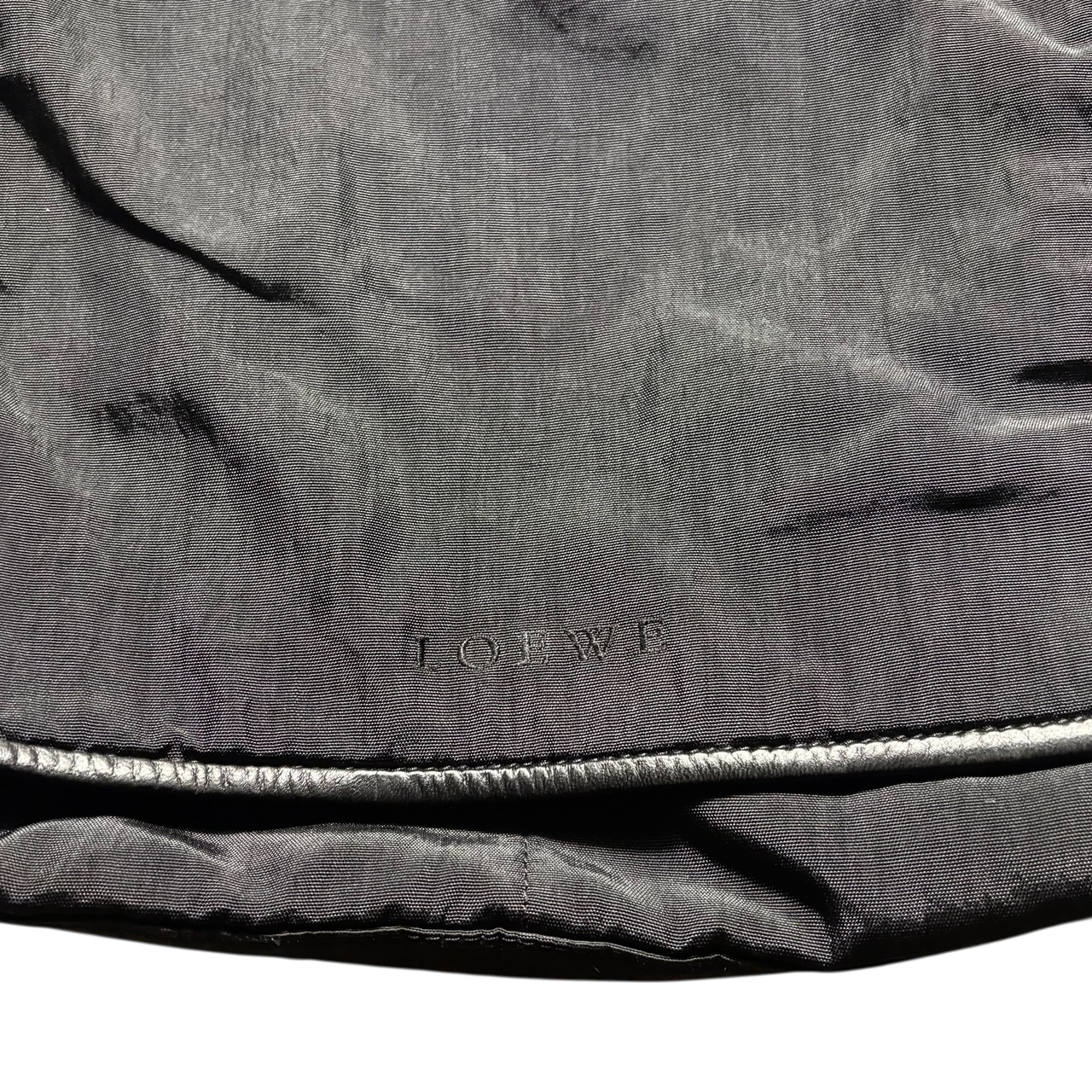 LOEWE black nylon shoulder bag