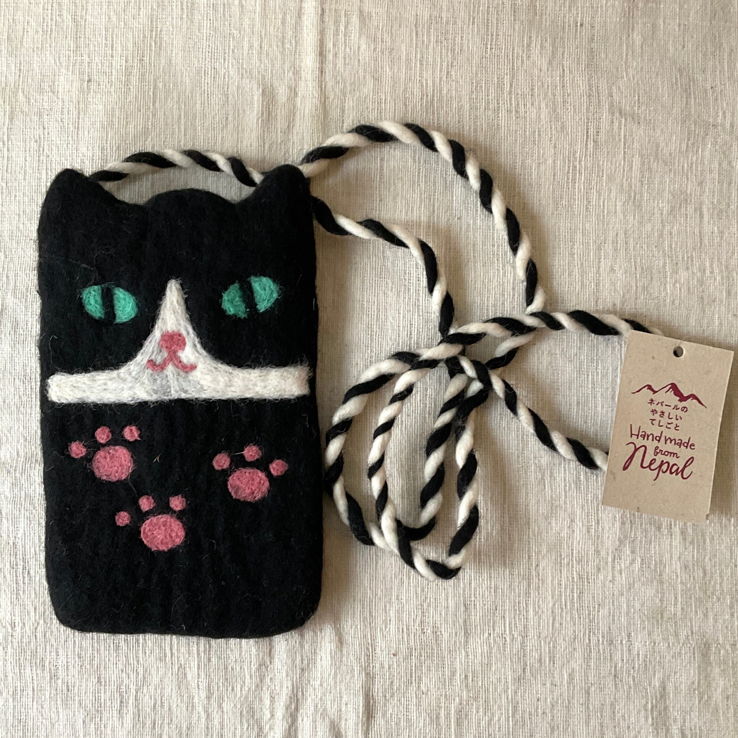 スマホポシェット(ハチワレ)