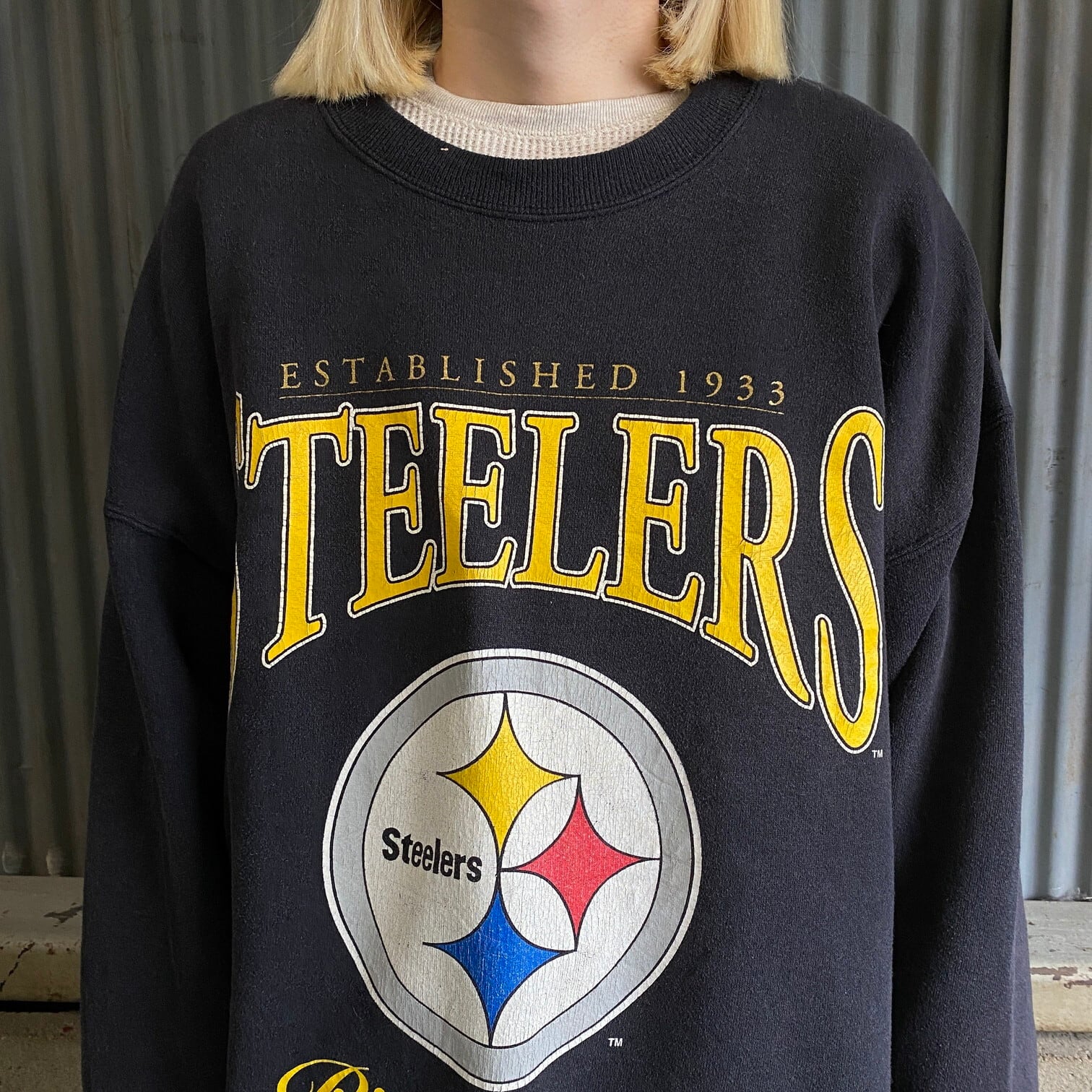 USA製 90年代 NFL ピッツバーグ・スティーラーズ チームロゴプリント スウェット メンズXL 古着 Pittsburgh Steelers  90s ビンテージ ヴィンテージ トレーナー ブラック 黒色【スウェット】【SS2401-50】 | cave 古着屋【公式】古着通販サイト