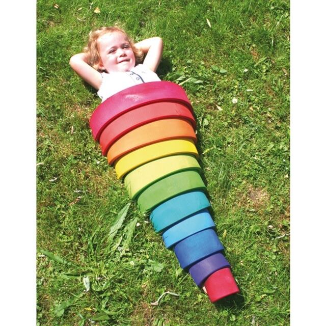 grimms木製カラフル虹アーチセット アーチレインボー（大