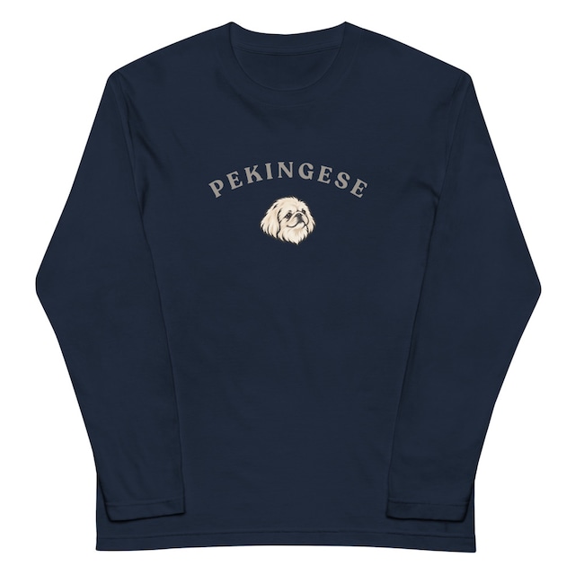 ペキニーズ アイコン クリーム ロングスリーブTシャツ P0010