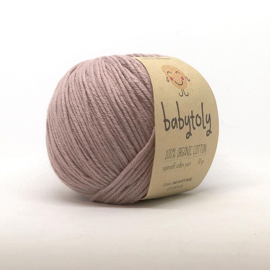babytoly / Organic Cotton Yarn / DUSTY ROSE