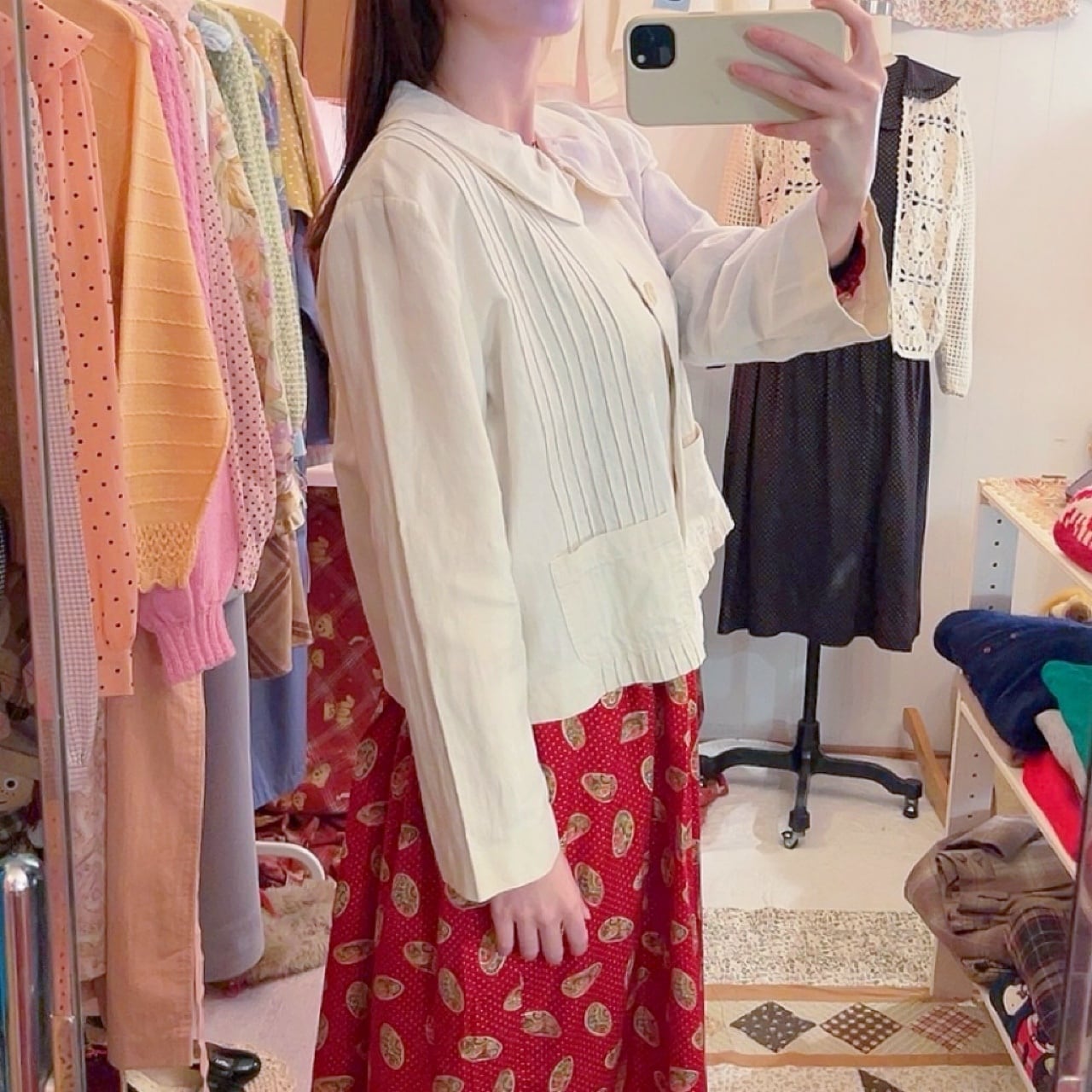 NOUGAT SUGAR / off white cotton jacket