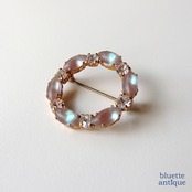 アンティークジュエリー サフィレット サークルブローチ