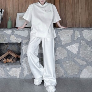 【Men】CREW NECK SHORT SLEEVE T-SHIRT AND PANTS SETUP S-2302
