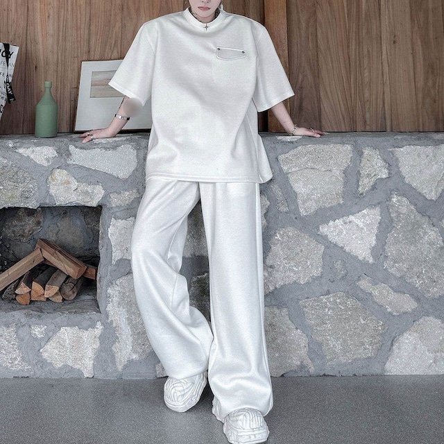【Men】CREW NECK SHORT SLEEVE T-SHIRT AND PANTS SETUP S-2302