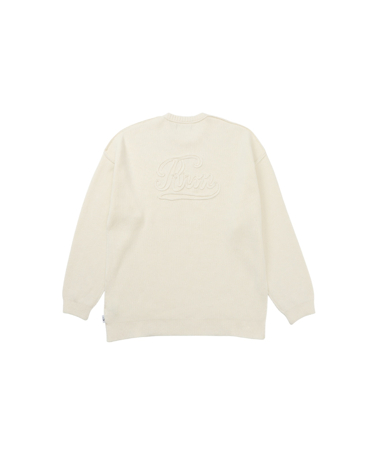 【#Re:room】Rrm BIG LOGO CREW NECK KNIT［REK162］