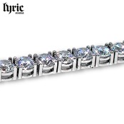 5mm 55cm luxury tennis necklace silver