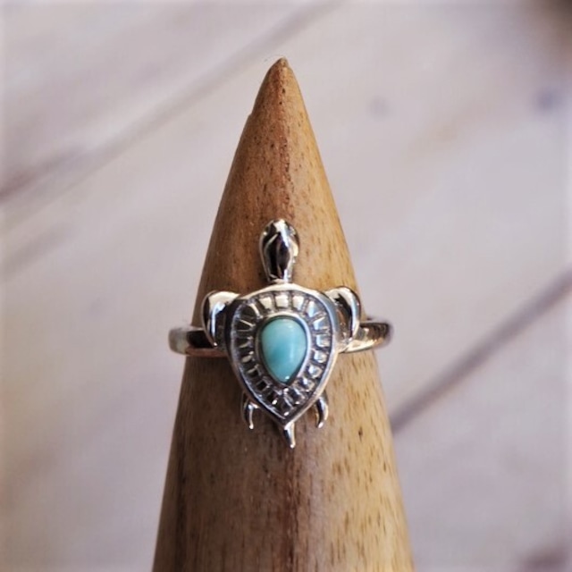 Larimar Ring Dolphin《SILVER925》18388973【8号〜15号】