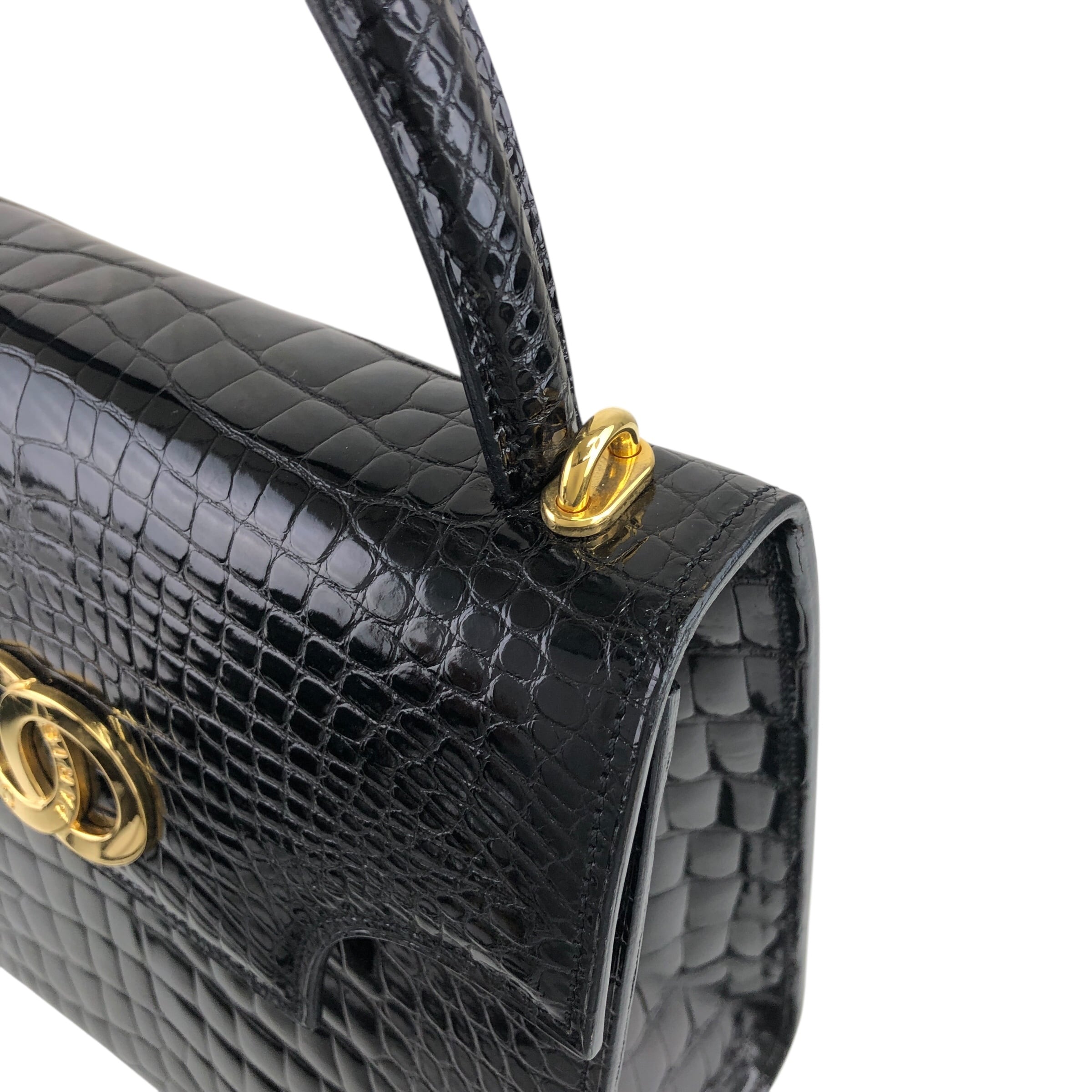 CELINE セリーヌ ショルダーバッグ ブラック ダブルサークルロゴ