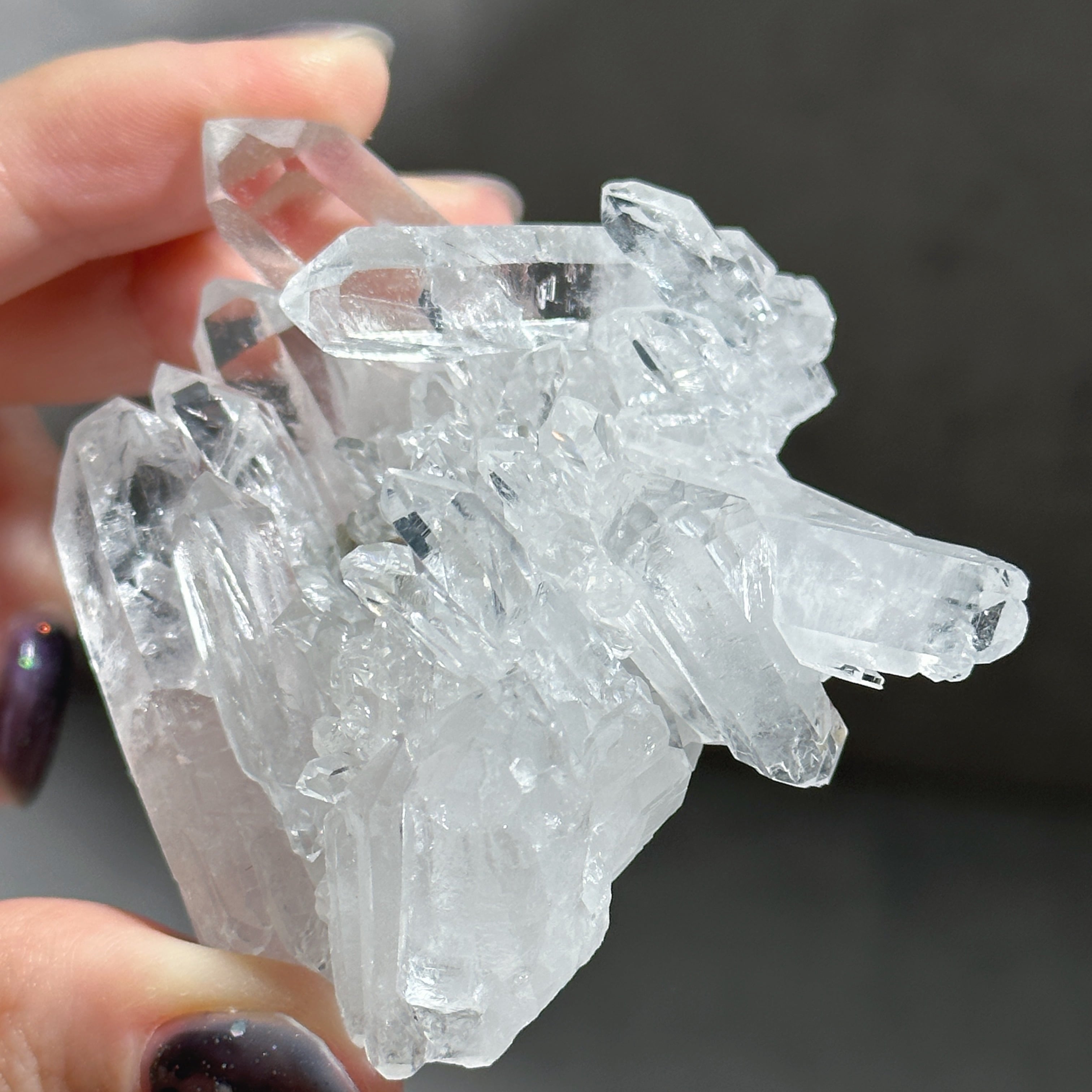 水晶クラスター 透明 ゼッカ産水晶クリアクォーツ クラスター62◇ Clear Quartz From Zeca