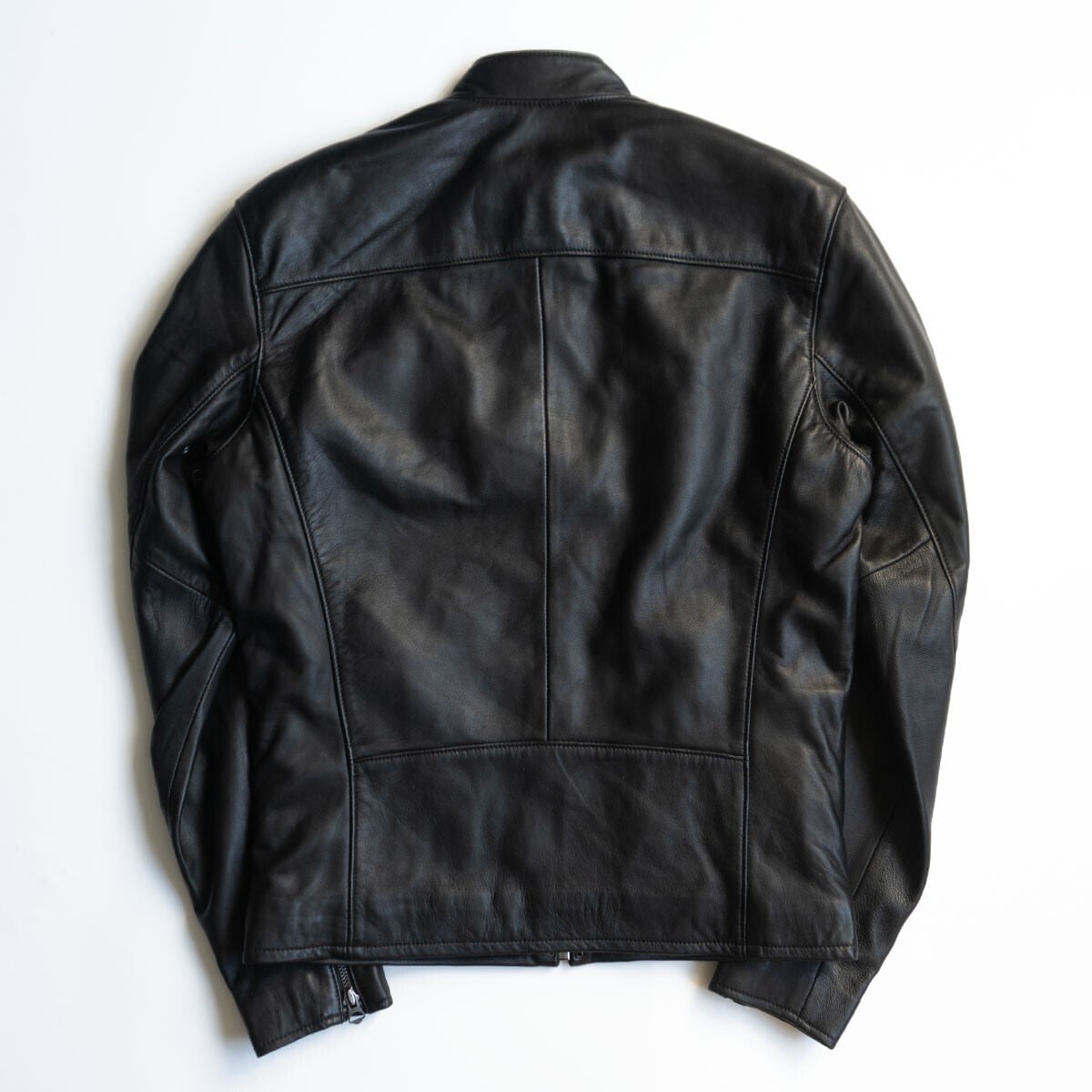 Ralph Lauren ブラック ラムレザーライダースジャケット S ラルフローレンブラックレーベル RALPH LAUREN BLACK LABEL