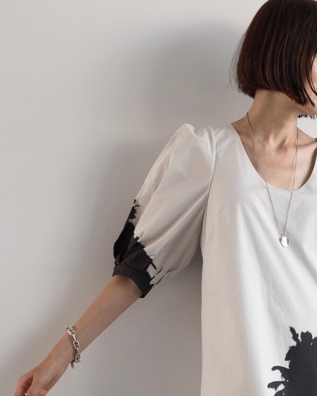 DRIES VAN NOTEN × Len Lye PUFF SLEEVE DRESS | dear closet