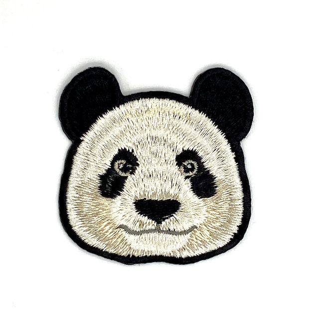 ジャイアントパンダの刺繍ワッペン