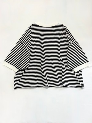 　Labo ratory・ANONYMOUS WIDE BORDER PULL OVER・WHITE×BLACK