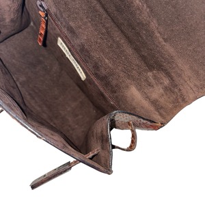 archive MIU MIU python leather hand bag “Kelly-type”