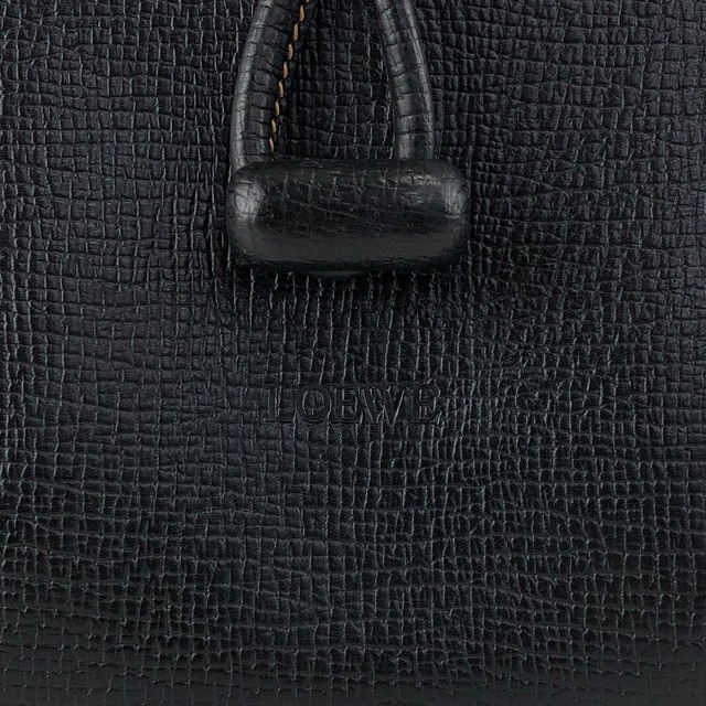 LOEWE ロエベ ショルダーバッグ ブラック ロゴ レザー ターンロック vintage ヴィンテージ オールド 4uy7z7