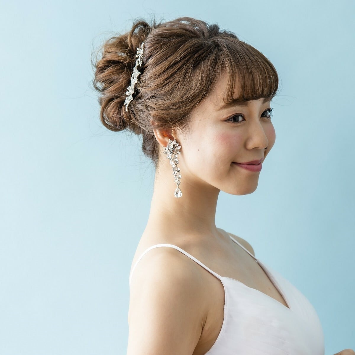 EO-12 クリスタルリーフのロングイヤリング/ピアス | ウェディング