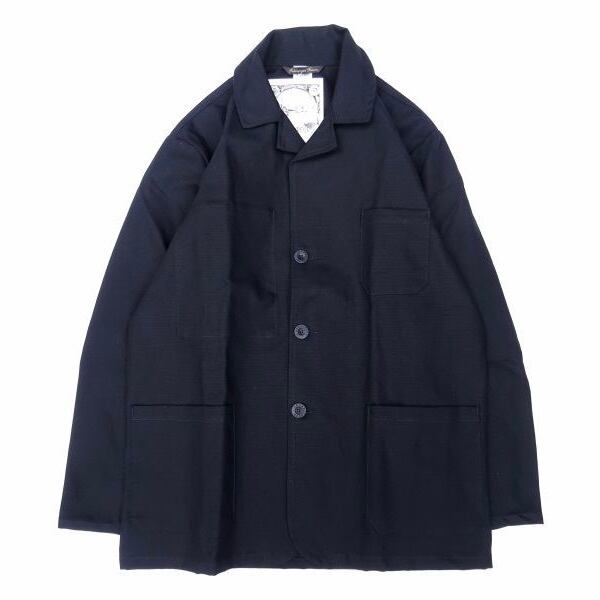 Le LABOUREUR (ルラブルール) VESTE DE SPORT LIN ブラック