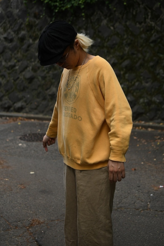OK/60's water based print all cotton sweat.