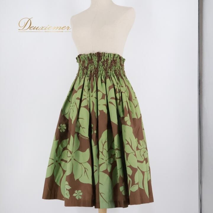 フラダンス 衣装 パウスカート ブラウン系 マウナロア 日本製