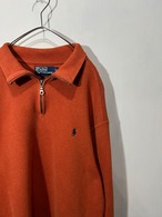 90's Polo Ralph Lauren Half-Zip Sweater【L】