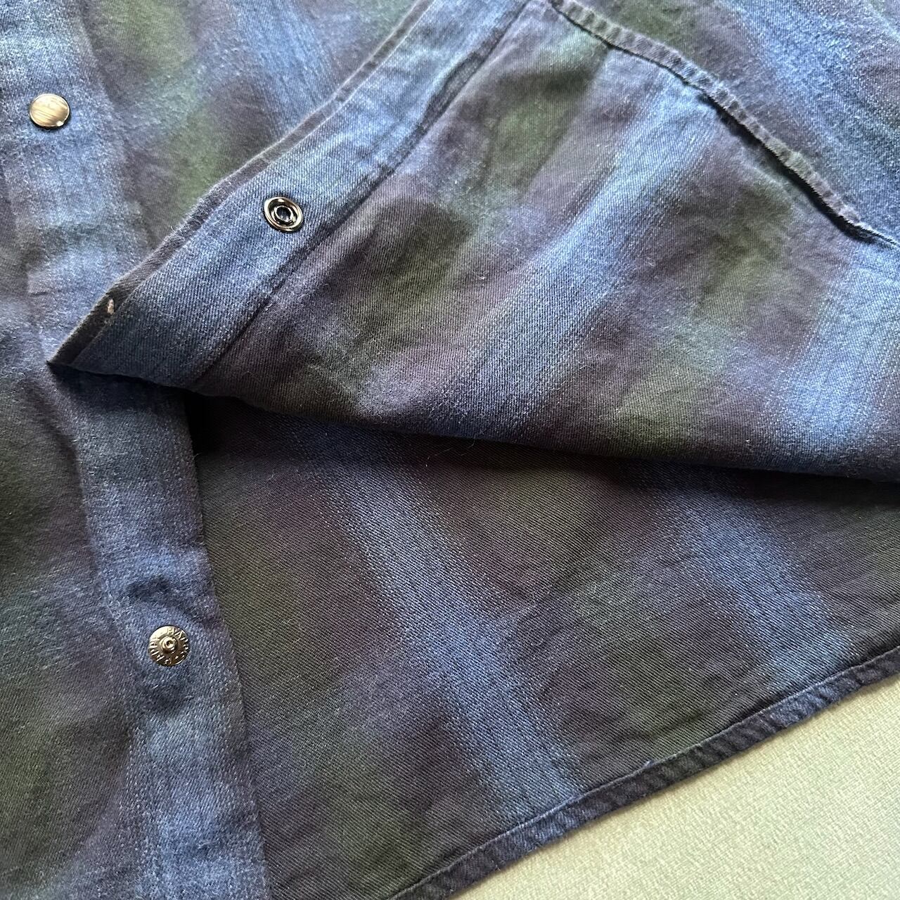 POWDER RIVER OUTFITTERS オンブレ シャドーチェック 長袖シャツ