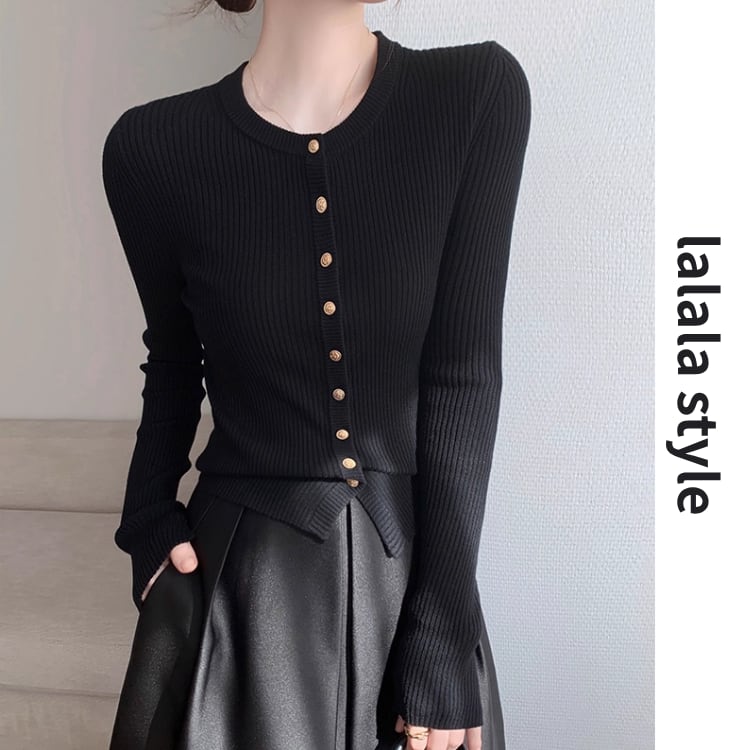 長袖 ニットカーディガン YH9669