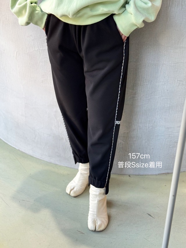 （original）裏起毛レースパンツ