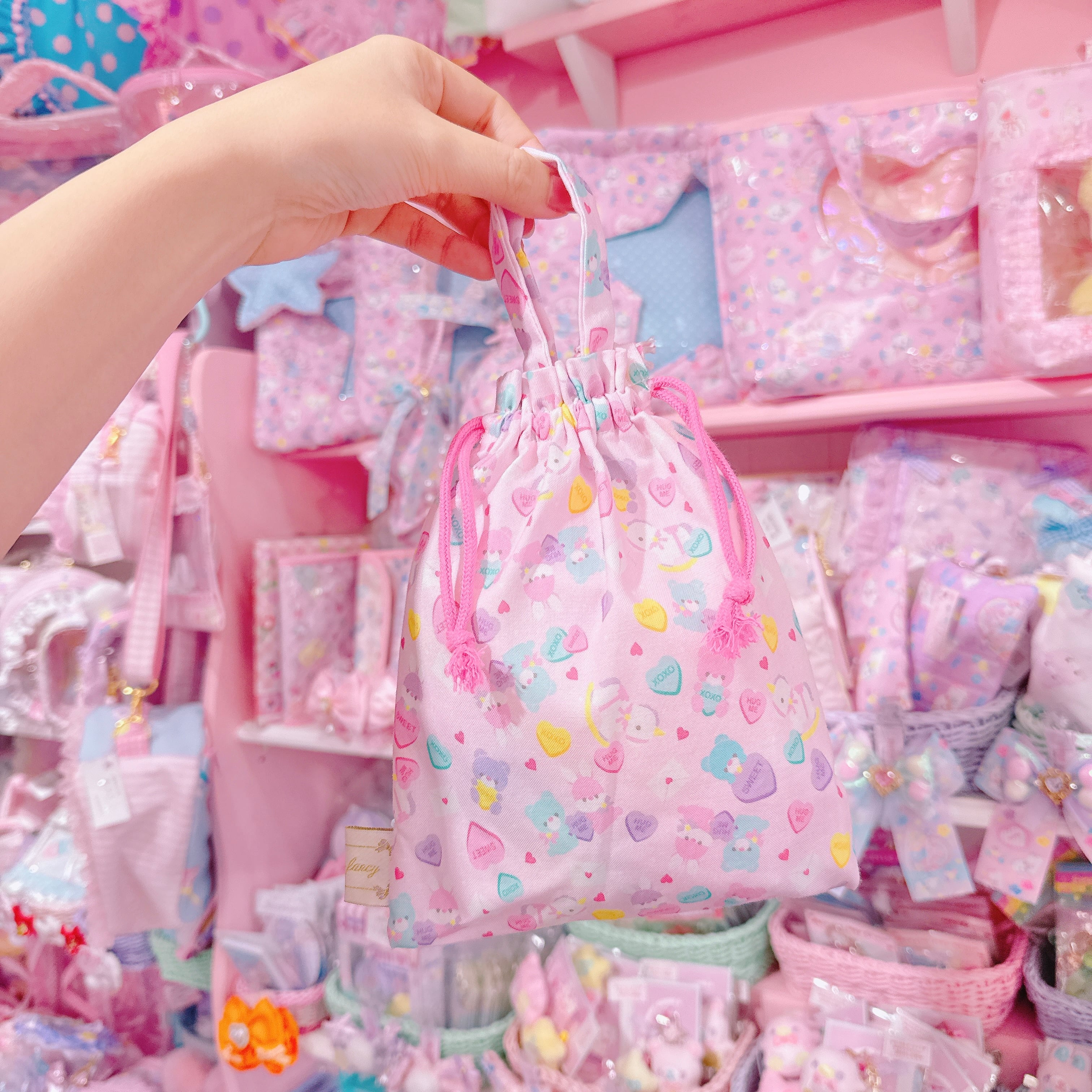 【A1】30-19持ち手付き巾着袋(コップ袋)