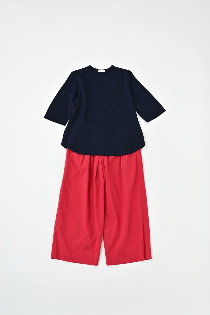美品◯MEYAME コットンT レッド MEYAME コットンニットT | 大人になったら、着たい服 ONLINE STORE