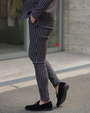 BELINDA STRIPE PANTS BLACK【BEL25-001B】