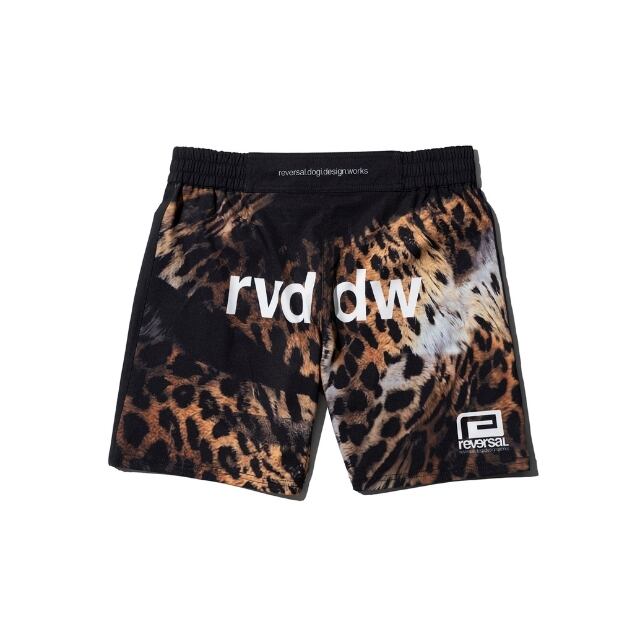 reversal】LEOPARD FIGHT SHORTS（SHORT LENGTH / NO POCKET 