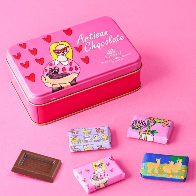 Artisan アートBOX ソルト＆キャラメルチョコレート（ねこだっこしてしあわせになる） 44g